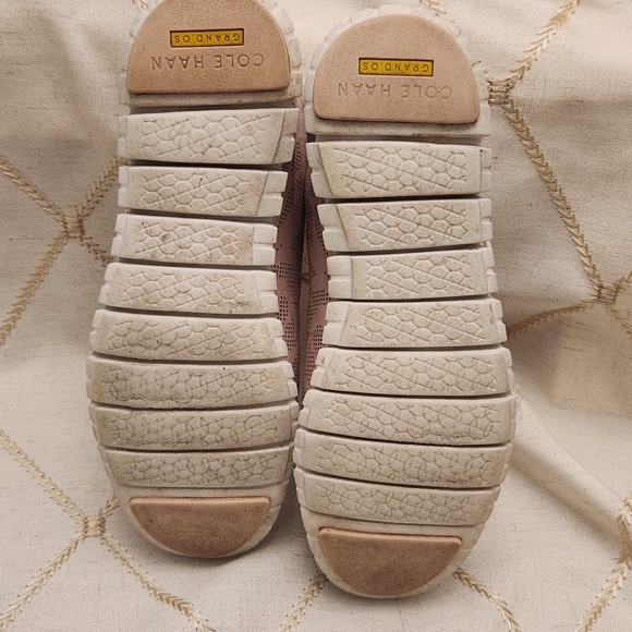 Cole Haan ZeroGrand Stitchlite Oxford Sneakers Women's 8B Blush Pink Perforated - Picture 6 of 6